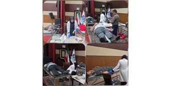 عملیات خون‌گیری در شرکت پتروشیمی رازی