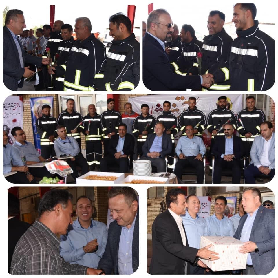 تجلیل از کارکنان اداره ایمنی و آتش‌نشانی مجتمع به مناسبت هفتم مهرماه روز ایمنی و آتش نشانی
